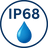 IP68 – submersible water protection