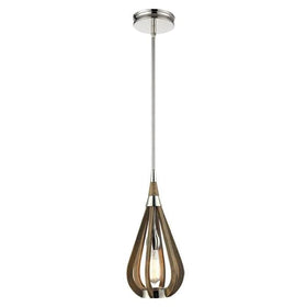 CLA Lighting Indoor Pendants Bonito Interior Pendant Light in Taupe Wood Lights-For-You BONITO1 9326191019630