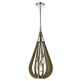 CLA Lighting Indoor Pendants Bonito Interior Pendant Light in Taupe Wood Lights-For-You BONITO2 9326191019647
