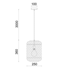 CLA Lighting Indoor Pendants Cesta Cylinder Pendant Light Lights-For-You CESTA1 9326191035883