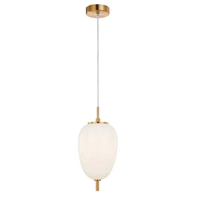 CLA Lighting Indoor Pendants Pino Oval Pendant Light in Opal Matte or Smokey Black Lights-For-You PINO2