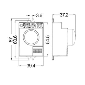 CLA Lighting Motion Sensors Microwave Motion Sensor IP20 in White Lights-For-You SENS011 9326191034251