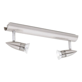 Cougar Lighting Spot Lights Proton 2 Light 12V Rail Satin Chrome Lights-For-You PRO2RSC12V 9305125000067
