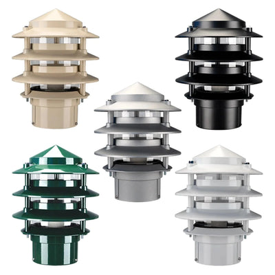 DOMUS Three Tier Bollard Garden Light IP44