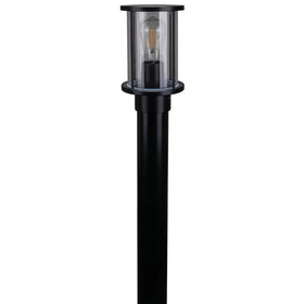 Domus Lighting Lighting Domus BL-400-1M-KIT - Cylindrical Bollard Head 1M Kit Garden Light Black - Clear/Frost Lights-For-You 10682