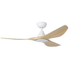 Eglo Lighting Ceiling Fans 48" / Oak/White Surf 1220mm (48") DC ABS 3 Blade Ceiling Fan with LED Light & Remote Lights-For-You 20549716