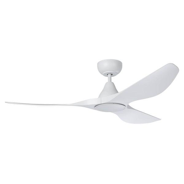 Eglo Lighting Ceiling Fans 48" / White/White Surf 1220mm (48") DC ABS 3 Blade Ceiling Fan with LED Light & Remote Lights-For-You 20549701