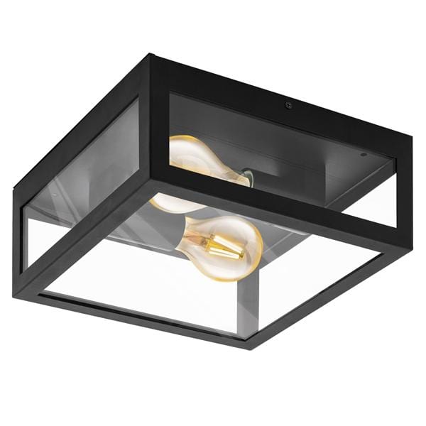 Eglo Lighting Close To Ceiling Light(CTC) Black Alamonte 1 CTC Indoor Ceiling/Wall Light 2Lt Lights-For-You 94832