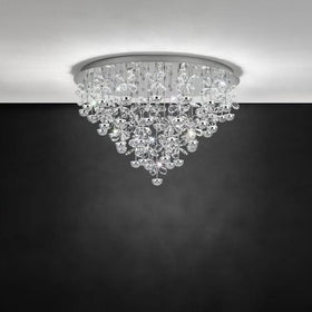 Eglo Lighting Indoor Ceiling Lights Pianopoli LED Ceiling Light Chrome-Crystal Lights-For-You