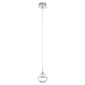 Eglo Lighting Indoor Pendants Montefio 1 Chrome LED Pendant Light Lights-For-You 93708 9002759937089