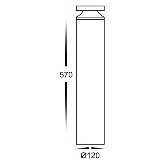Havit Lighting Bollard Lighting Noray 570mm Black LED Bollard Light Lights-For-You