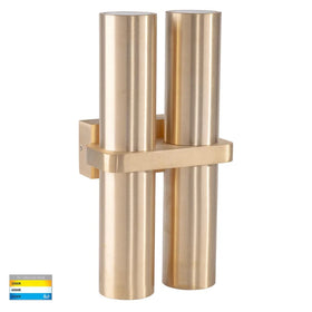 Havit Lighting Lighting HV10592T - Luz Solid Brass TRI Colour Double Up & Down Wall Pillar Lights Lights-For-You HV10592T