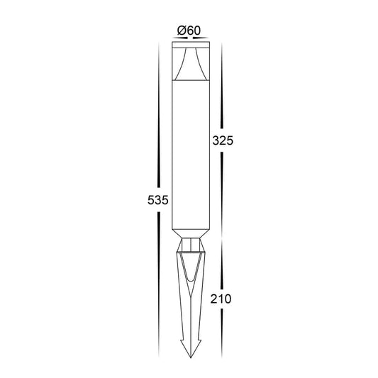 Havit Lighting Lighting HV1488T-BLK - Divad Aluminium Black LED Garden Spike Light Lights-For-You HV1488T-BLK