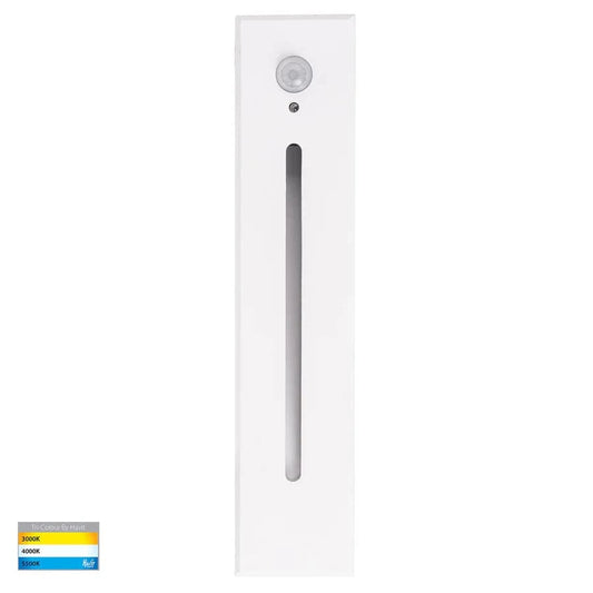 Havit Lighting Lighting HV3106T-WHT-240V-PIR - Paso White Recessed LED Step Light with Sensor Lights-For-You HV3106T-WHT-240V-PIR