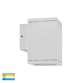 Havit Lighting Lighting HV3623T-WHT - Quadru Square White TRI Colour Fixed Down LED Wall Light Lights-For-You HV3623T-WHT