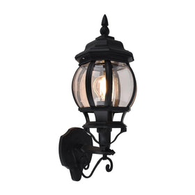 Havit Lighting Outdoor Wall Lights Trener Aluminium Black Wall Light Lights-For-You HV3673W-BLK