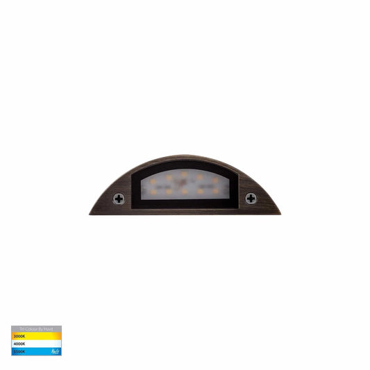 Havit Lighting Step Lights Curva Antique Brass LED Lights-For-You HV3251T-AB-12V