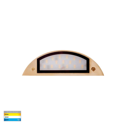 Havit Lighting Step Lights Curva Solid Brass LED Step Light Lights-For-You HV3252T-BR-12V