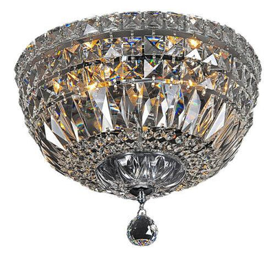 Classique Small 3 Light Crystal Flush Mount