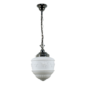 Lode Lighting Indoor Pendants Single Chain Pendant With 8" Senator Opal Matt Glass Lights-For-You 3010221