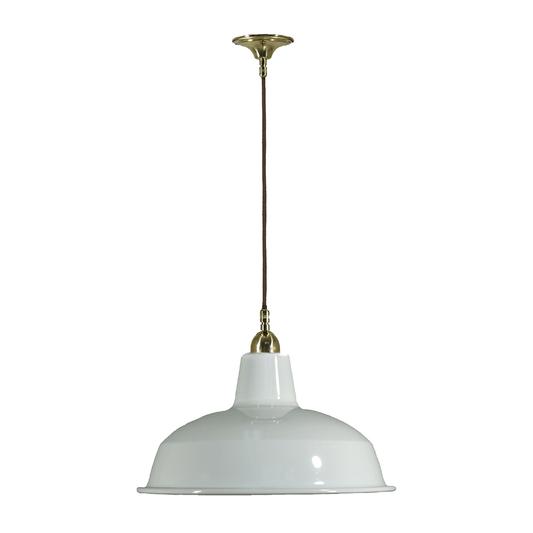 Lode Lighting Indoor Pendants Single Cord Pendant Brass With Warehouse Shade 300mm Lights-For-You 3000107