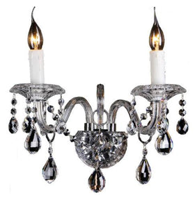 Lode Lighting Indoor Wall Lights Berlin Crystal Indoor Wall Light 2xE14 in Chrome Lights-For-You 1000066 MPN: Does Not Apply