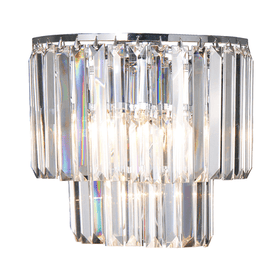 Lode Lighting Indoor Wall Lights Celestial 2 Light Crystal Wall Light Chrome Lights-For-You 1001101