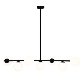 Mercator Lighting Lighting Preston Pendant Light 7Lt Black Lights-For-You MPLS031BLK
