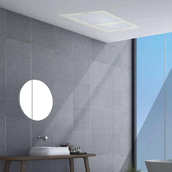 Mertec Lighting Bathroom Heaters White 380m³/hr Aspire 3-in-1 Bathroom Heater Exhaust Fan & 20w Tricolour LED Light in White Lights-For-You MBHA800W
