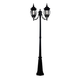 Oriel Lighting Exterior Posts Oriel Highgate Twin Black Tradtional Lights-For-You OL7669/2BK
