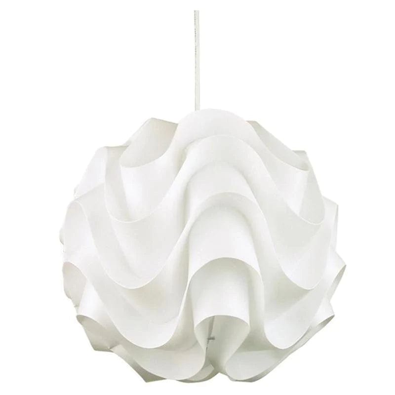 Oriel Lighting Pendant Light 330mm Chic Pendant Wavy Acrylic 60w in Small or Large Lights-For-You OL67393WH