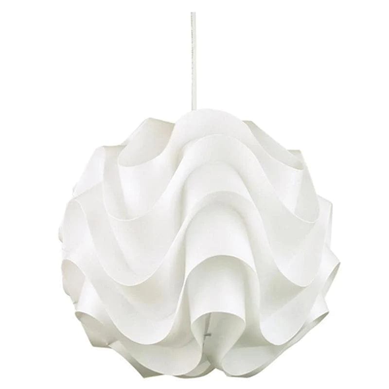 Oriel Lighting Pendant Light 430mm Chic Pendant Wavy Acrylic 60w in Small or Large Lights-For-You OL67394WH