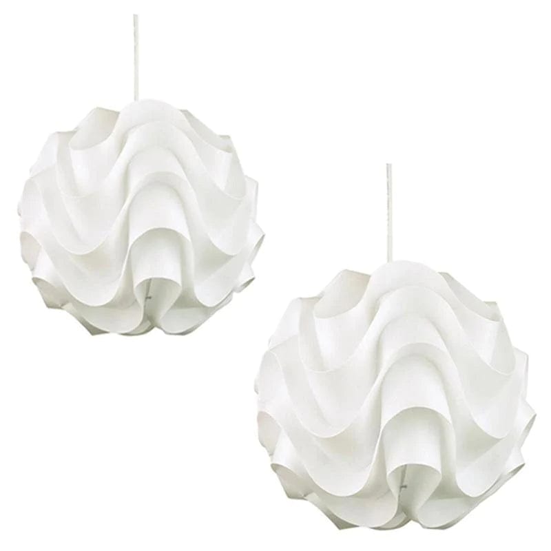 Oriel Lighting Pendant Light Chic Pendant Wavy Acrylic 60w in Small or Large Lights-For-You