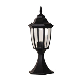 Oriel Lighting Pillar Mount Oriel Highgate Newell Black Pillar Lights-For-You OL7667BK