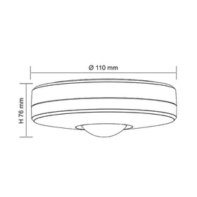 SAL Lighting Sensor lights Infrared Surface Mount Sensor Light 500W Lights-For-You SMS805CS