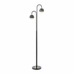 Telbix Lighting Floor Lamps Black/Clear Oneta Floor Lamp 2Lt Black or White ONETA FL2-BKCL