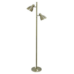 Telbix Lighting Floor Lamps Antique Brass Torres Floor Lamp in Antique Brass or Nickel Lights-For-You TORRES FL2-AB