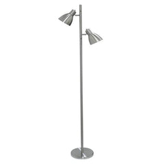 Telbix Lighting Floor Lamps Nickel Torres Floor Lamp in Antique Brass or Nickel Lights-For-You TORRES FL2-NK