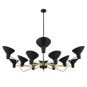 Telbix Lighting Indoor Pendants Farbon Pendant 12 Light Lights-For-You FARBON PE12-BK 9329501062531