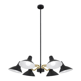 Telbix Lighting Indoor Pendants Farbon Pendant Light 6Lt Lights-For-You FARBON PE6-BK 9329501062517