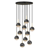 Telbix Lighting Indoor Pendants Oneta Pendant Light 10Lt Black or White Lights-For-You ONETA PE10-BKCL 9329501063019