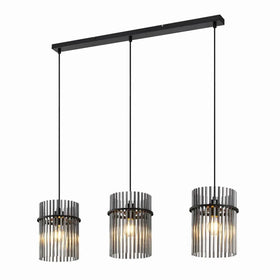 Telbix Lighting Indoor Pendants Quilo Bar Pendant Light 3Lt Lights-For-You QUILO PE3B-BKSM 9329501070048
