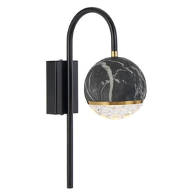 Telbix Lighting Indoor Wall Lights Oneta Arm Indoor Wall Light 1Lt Black or White Lights-For-You ONETA WBA-BKCL 9329501063552