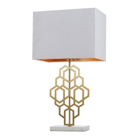 Telbix Lighting Table Lamps Akron Table Lamp Large 1Lt Lights-For-You AKRON TLL-WHAG 9329501058640