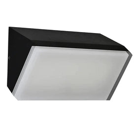 Vencha Lighting Outdoor Wall Lights Harrington Outdoor LED Wall Light 10w in Black Lights-For-You 5505082-BK-TC