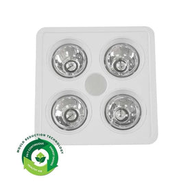 Ventair Lighting Heatforce DC Boost 4Lt 3-in-1 Bathroom Heater in White Lights-For-You HEA4W: B