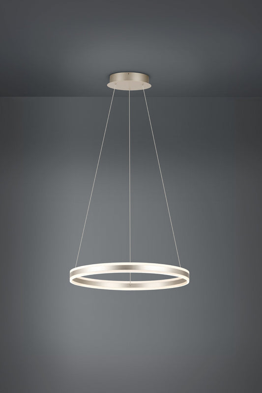 Layered dimmable lighting — champagne dimmable pendant