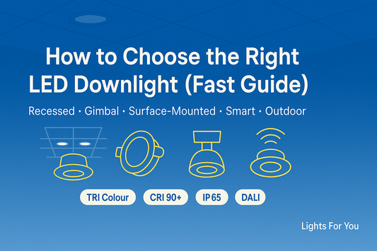 How to Choose the Right LED Downlight (Fast, No-Jargon Guide)