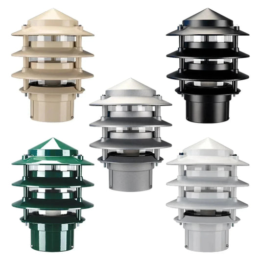 DOMUS BL-100 Three Tier Bollard Head – Stylish Outdoor Garden & Path Lighting