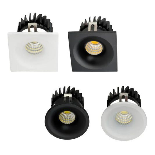 Mini Recessed LED Downlights by Havit – HV5701T Square & HV5702T Roun